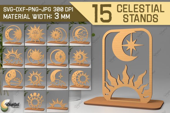 3D Celestial Stands Laser Cut Bundle