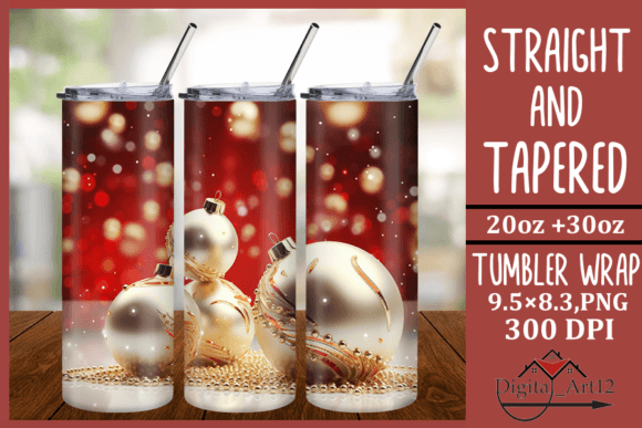 3D Christmas Ornaments 20 Oz Tumbler