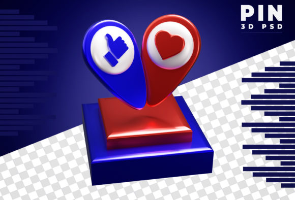 3d Pin Logo Love Rendering: Showcase Your Art Realistically