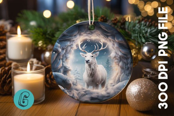 3D Reindeer Break Through Ornament 11: Bringing Winter Magic to Your Creative Projects