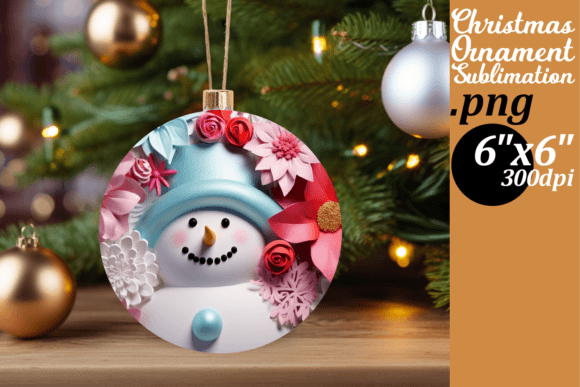 3D Snowman Holiday Ornaments: A Creative and Versatile Sublimation Design