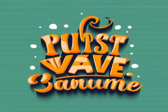 Orange Pumpkin 3d Text Effect Editable for Creative Projects